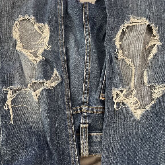 Rag & Bone 10 Inch Dre Destroyed Released Hem Skinny Jeans NWOT Size 24 - Picture 6 of 10